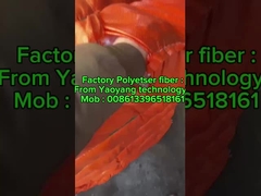 Abbigliamento Fibra adesiva Poliestere Medio Crimp Fibra adesiva artificiale